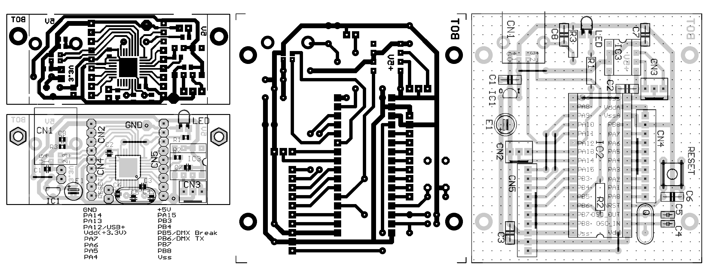 G431 Mini pcb layout drawing