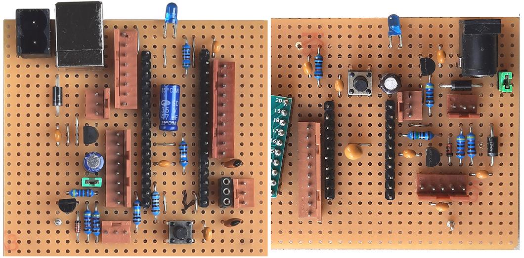 F042 LQFP and TSSOP Veroboard photo